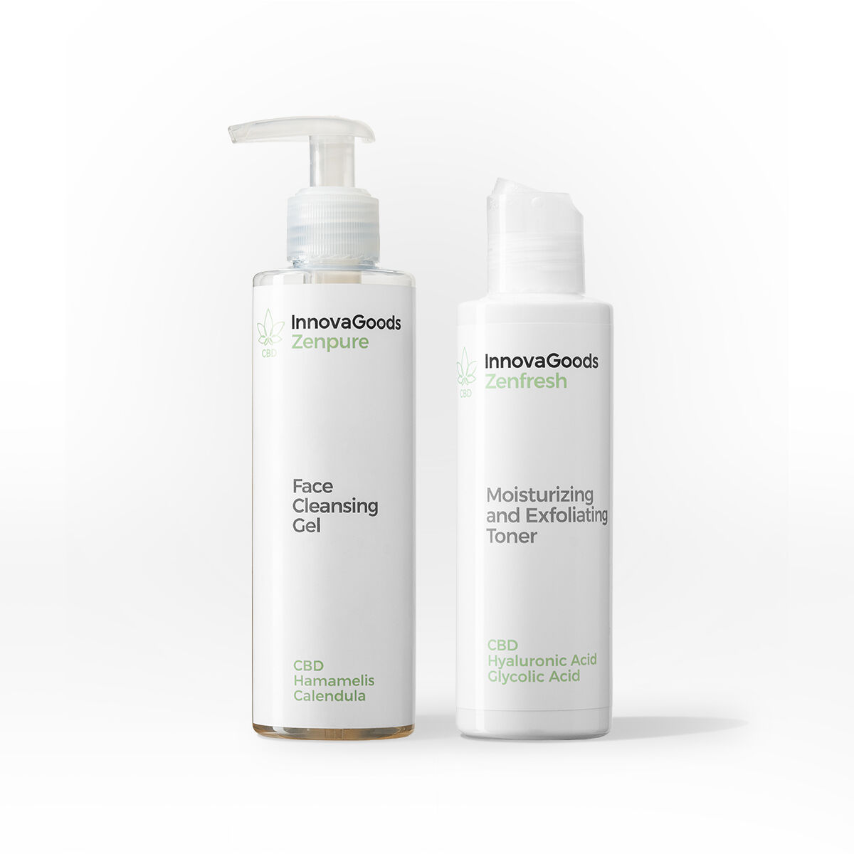 Kit Due Prodotti Pulizia Viso CBD InnovaGoods